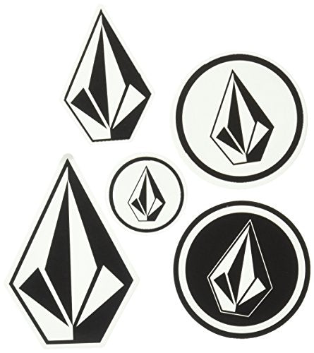 Volcom Men's Sticker Pack, black/white, O/S Refurbished
