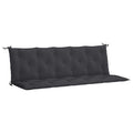 vidaXL Garden Bench Cushions 2pcs, Black, Lightweight and Durable, Oxford Fabric, Hollow Fiber Filling, for Indoor and Outdoor Use Condition-New