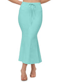 Bureaucrat Lycra Saree Shapewear Petticoat For Women  Cotton Blended Petticoat Skirts For Women Shape Wear Dress For Saree(Aqualight-L)