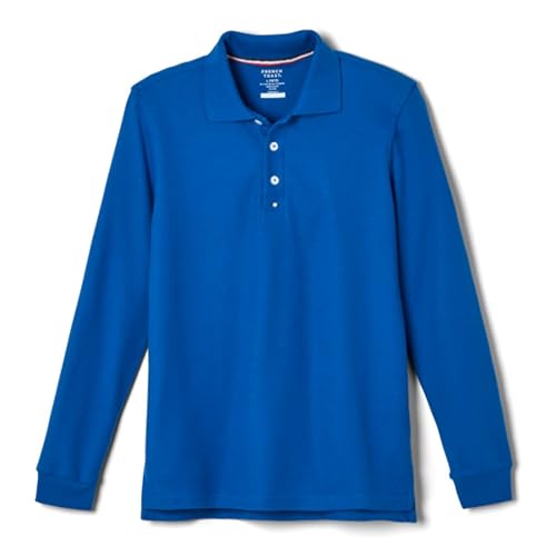 French Toast Boys Pique Polo School Uniform Shirt with Long Sleeves for Boys and Girls-Like New Condition-Like New