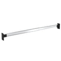 vidaXL Aluminum Telescopic Wardrobe Rails with Adjustable Length, Space-saving Closet Organizer Rails, Versatile 2 pcs Set, Silver-Like New Condition-Like New