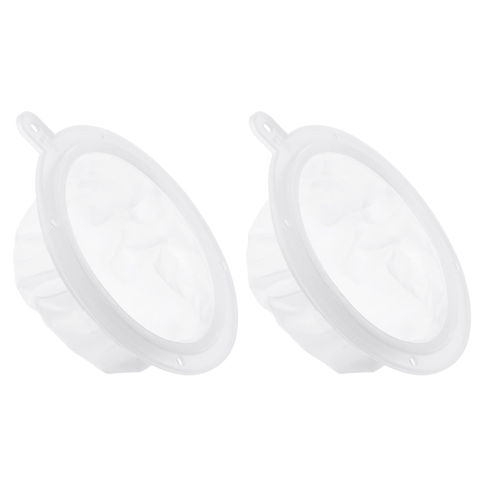 PATIKIL 5.4Inch O.D. Food Filter Strainer, 2 Pack 100 Mesh Kitchen Mesh Filters Strainers Fine Mesh Sieve for Juice, Coffee, Soy Milk Filtration, White Condition-New