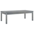 vidaXL Outdoor Coffee Table - Solid Acacia Wood - Gray Wash Finish - Slatted Tabletop Design - Weather Resistant - Perfect for Patio, Garden, Deck or Poolside Use-Like New Condition-Like New