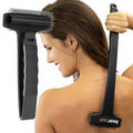 Bearback Back Scratcher: Premium Scratcher for Back & Body. The Original Large Bristled Extendable Folding Long Handle Exfoliating Brush for Adults/Men/Women. Dry/Bath/Shower. (Black)
