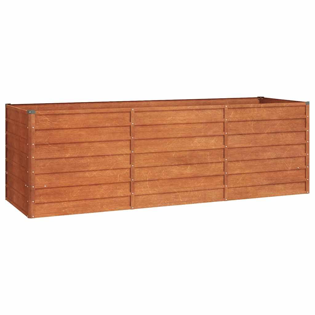 vidaXL Garden Raised Bed Rusty 94.5x31.5x30.3 Corten Steel, Planter, Garden Pot, Flower Pot, Raised Bed, Flower Box, Garden Planter, Garden Pot