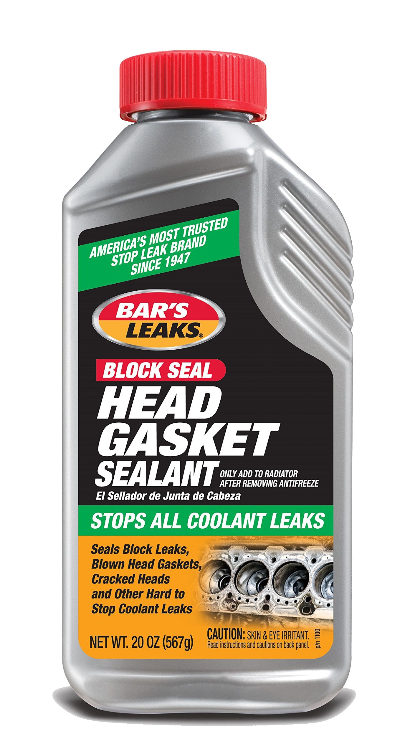 Bars Leaks 1100 Head Gasket Repair Sealant, 20 oz