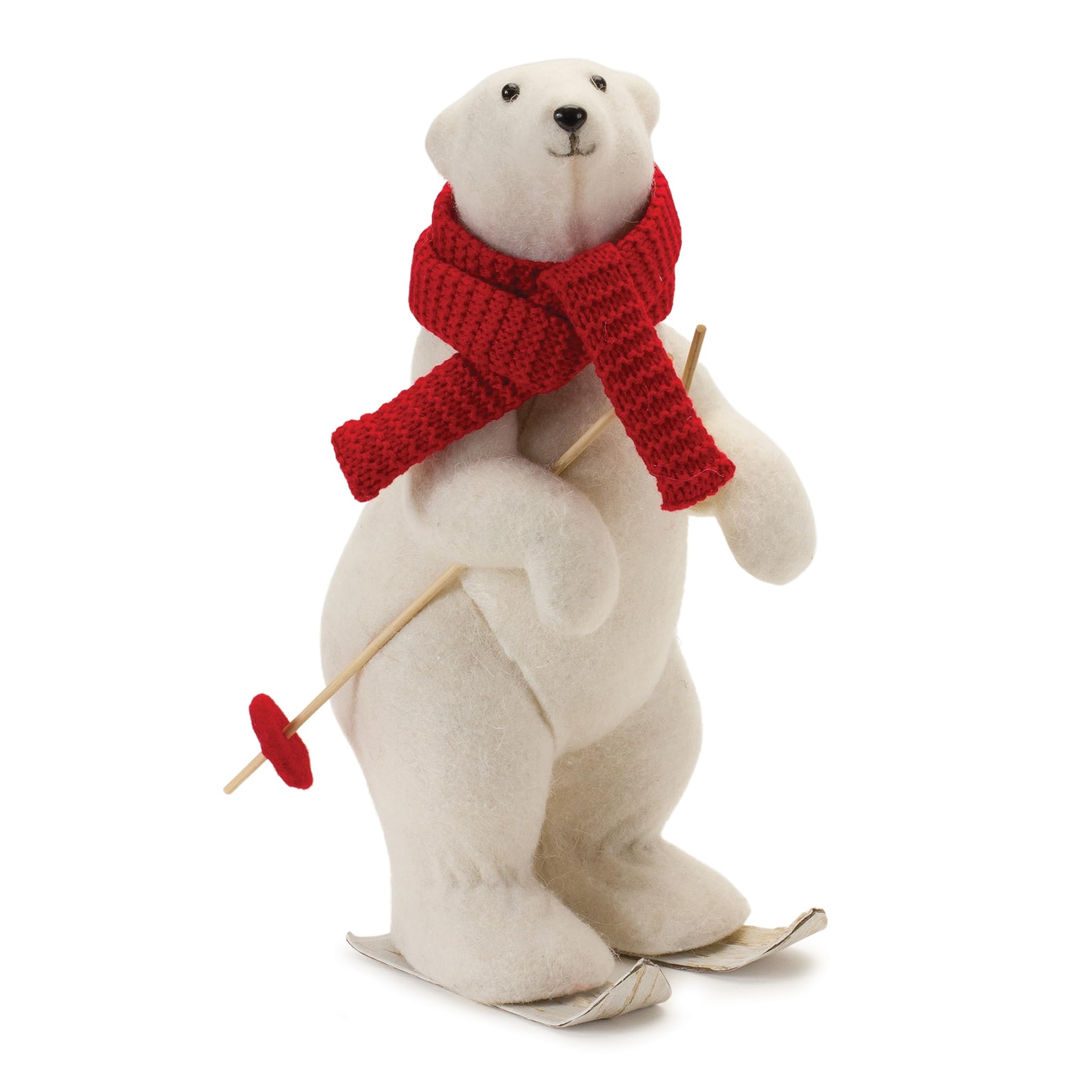 Melrose International Polar Bear on Skis (Set of 2)
