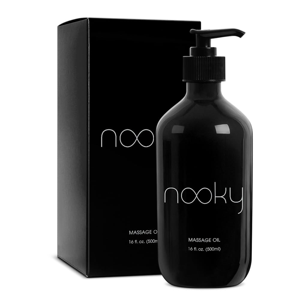 Nooky Geranium Massage & Body Oil with Sweet Almond Oil 16oz