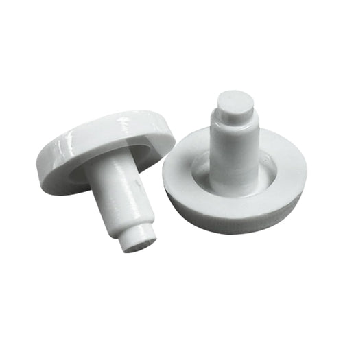 3/4 Nylon Stem Bumper Floor Protector  Protect Your Outdoor Furniture and Patio Swivel Chair  Furniture Sliders  Pack of 25  White