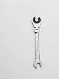 FLZOSPER 28mm Metric Fix Tubing Wrench,Flex-Head Gear Wrench, Ratcheting Fix Combination Wrench Spanner