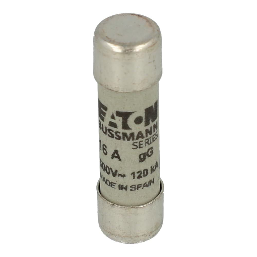 Cooper Bussmann C10G16 AC Cylindrical Fuse, 10 x 38, 16 Amp, GG, 500V Condition-Used