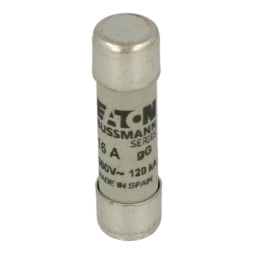 Cooper Bussmann C10G16 AC Cylindrical Fuse, 10 x 38, 16 Amp, GG, 500V Condition-Used