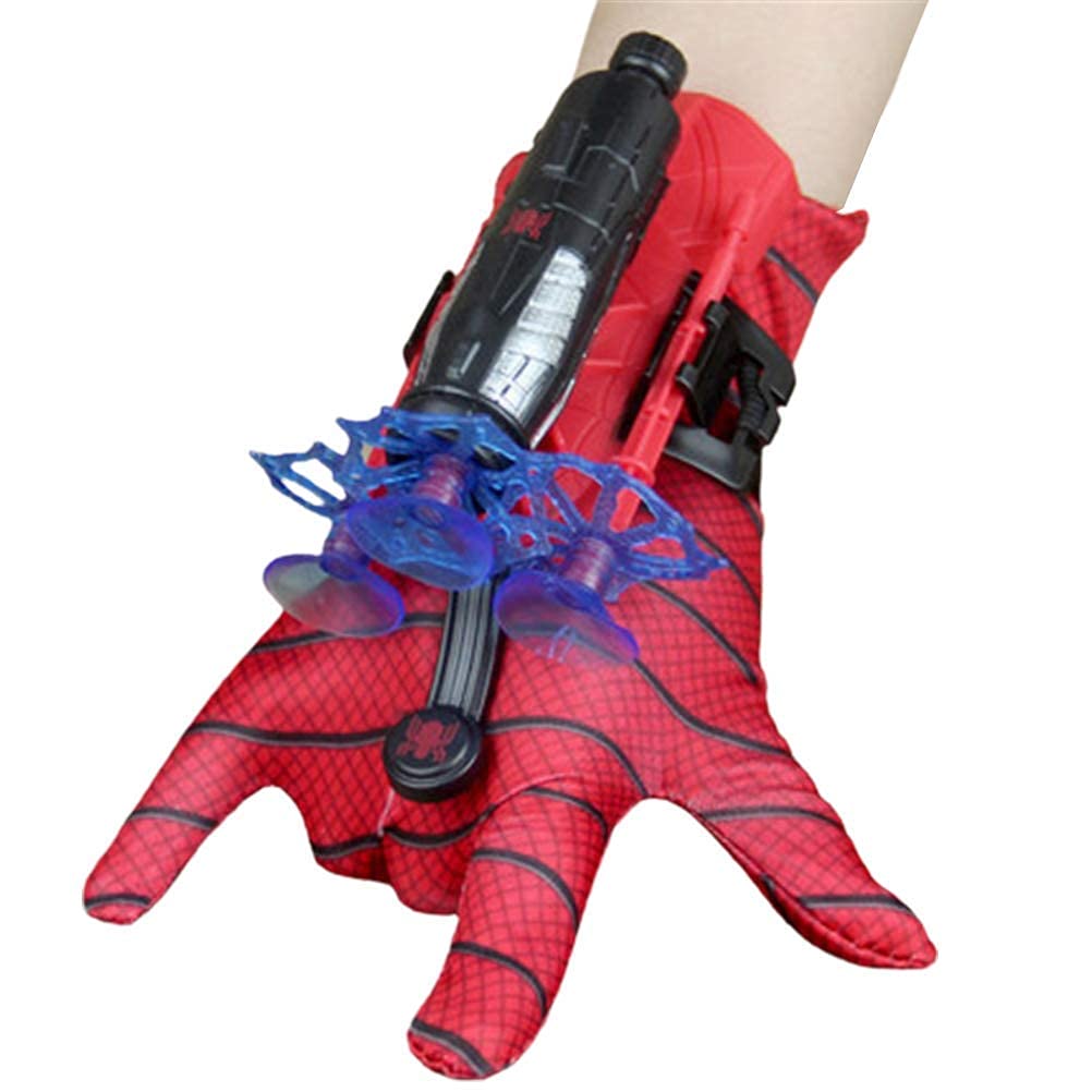 keivon Spider Gloves Man Web Shooter for Kids  Launcher Spider Kids Plastic Cosplay Glove Hero Movie Launcher Wrist Toy Set Funny Decorate Children Funny Educational Toys