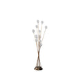 HomeRoots 46Inch Antiqued Gold Eleven Light LED Metal Floor Lamp Condition-New