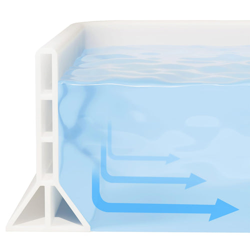 3.8 High Shower Threshold Water Dam Collapsible 70 Inch Shower Water Splash Guard for Shower Water Blocker for Wet and Dry Separation Bathroom and Kitchen