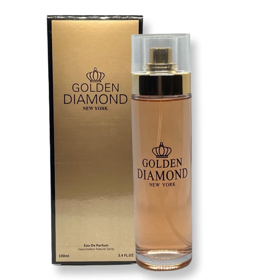 Secret Plus Golden Diamond Eau de Parfum for Women 3.4 Fl Oz Floral Classic Fragrance Condition-New