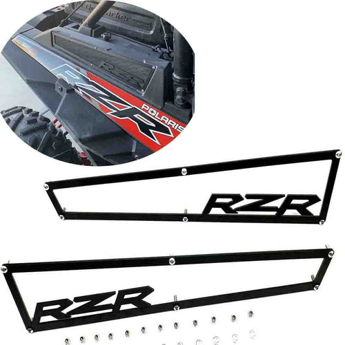 2014-2018 Polaris RZR XP 1000 XP4 1000 & Turbo Side Vent Covers Includes Stainless Steel HardwareAnodized Black Aluminium1 Pair