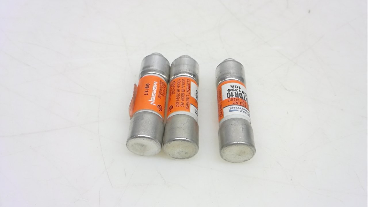 Ferraz Shawmut Atdr10 - Pack of 3 - Fuse, Amp-Trap, Time Delay, 10A Atdr10 - Pack of 3 --Like New Condition-Like New