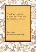 Workbook: Problems for Algeo/Butchers The Origins and Development of the English Language, 7th Edition-used