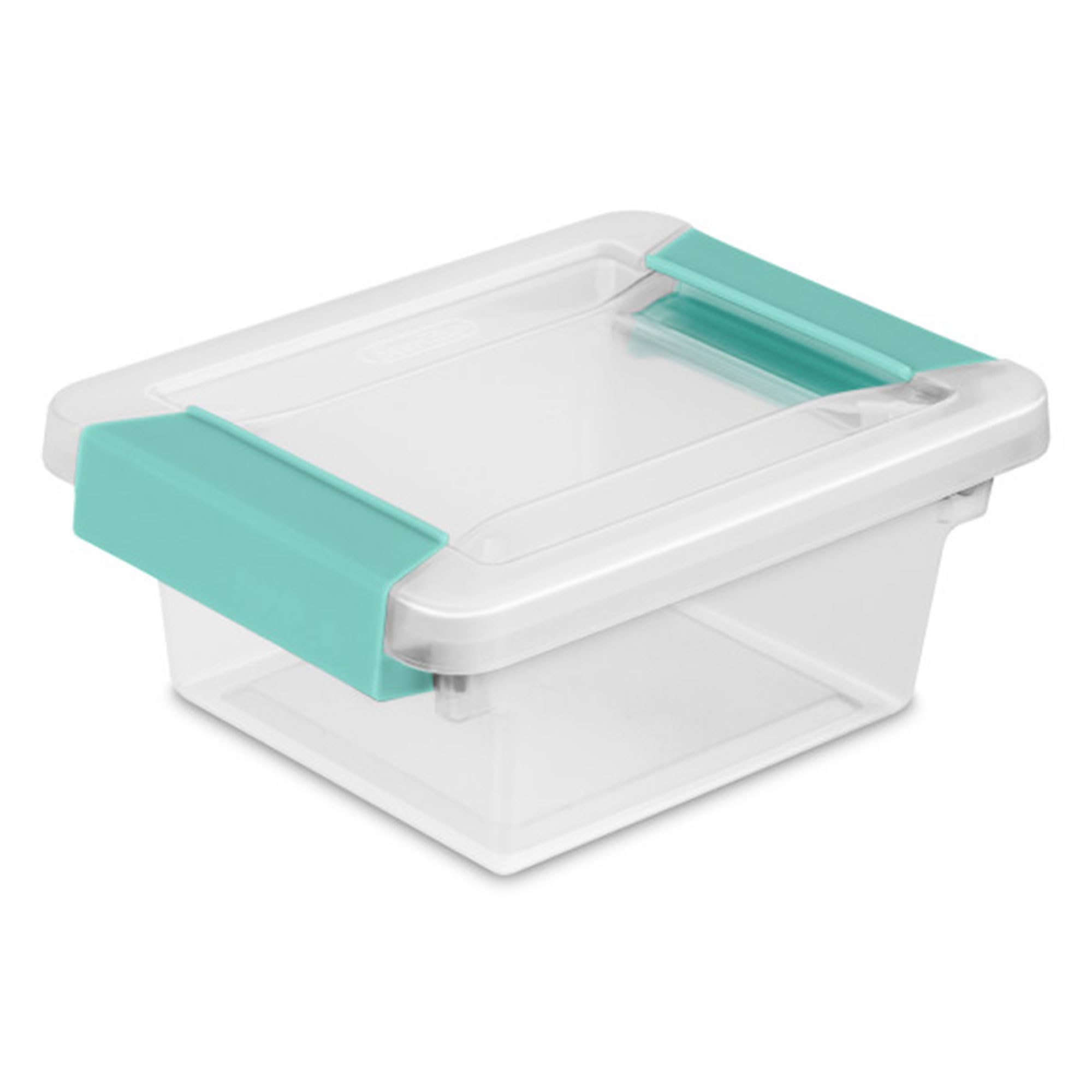 Sterilite 6-Pack Clip Box, Stackable Clear Plastic Bins with Latching Lids, Mini - Writing, Arts or Crafts Supplies Storage Containers for Home, Office, Classroom and Workshop Organization Condition-New