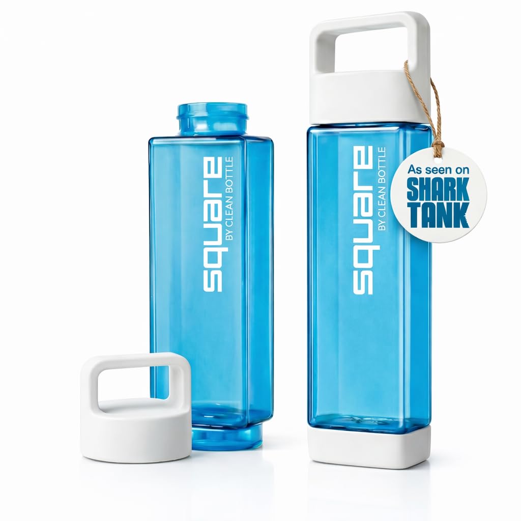 Clean Bottle Water Bottle, Leakproof Blue Bottle for Summer, Reusable Bottle for School, Sports, Travel ·Compatible with Backpack Pockets 25 oz, Blue
