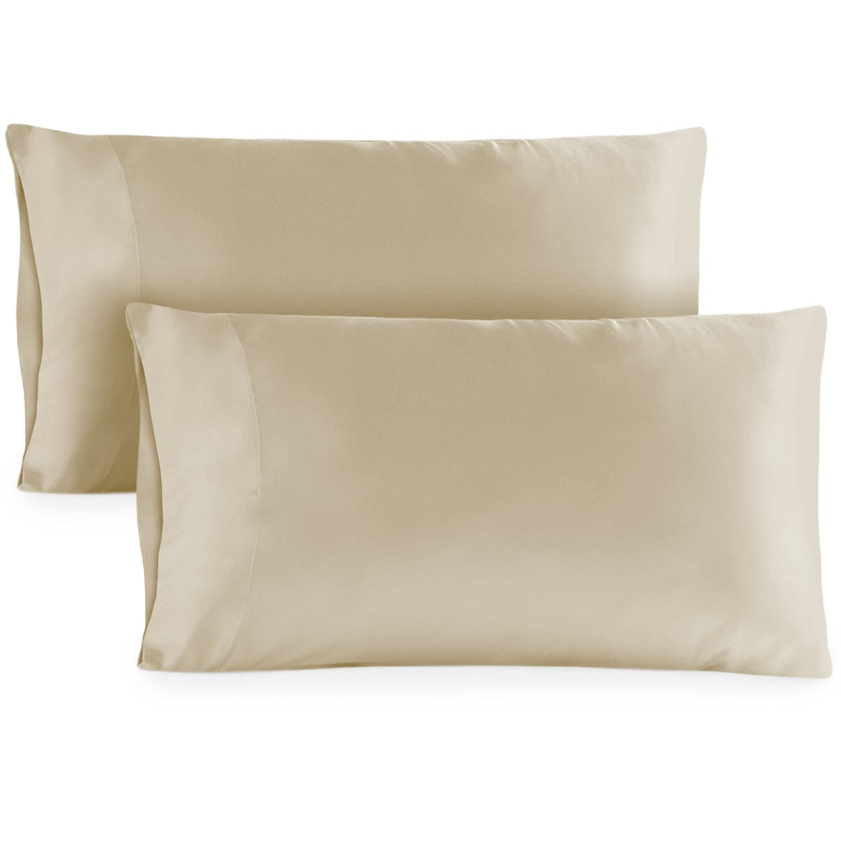 Hotel Sheets Direct King Size Pillow Cases 2 Pack - 20x40 Inch Cooling Pillow Cases for King Size Pillows - Silky Pillowcase for Hair and Skin - Mellow Yellow