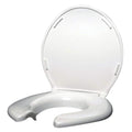 Big John Toilet Seat 2445263-3W Open Front with Cover Bariatric Toilet Seat  White
