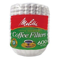 Coffee Filters, Paper, Basket Style, 8 to 12 Cups, 600/Carton Condition-New