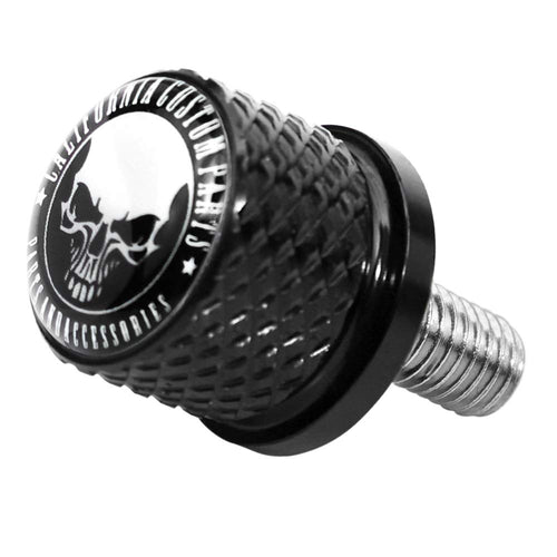 Black Stainless Knurled Fender Rear Seat Bolt Screw for Indian Scout 2015-2020 All Models -Skeleton Skull-Like New Condition-Like New