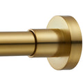 EBOATOP Shower Curtain Rod Tension- No Drill Non-Slip Spring Tension Shower Rod for Window or Bathroom, 43-73 inches Metal Steel, Gold Condition-New