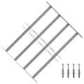 vidaXL Adjustable Security Grille for Windows with 4 Crossbars Home Improvement Hardware Material Window Guard Protection Accessories 19.7Inch-25.6Inch-Like New Condition-Like New