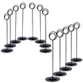 HOHIYA Metal Table Number Holders 12 Pack 12Inch Tall Place Card Stands for Weddings Banquets Restaurants Events Heavy-Duty Table Number Clips Black Color Taiwan Made Condition-New