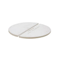 Kamado Joe Indirect Cooking Half-Moon Ceramic Heat Deflector Plates for Classic Joe Charcoal Grill and Smokers in White 2-Pack  Model KJ-HDP