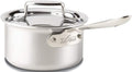 All-Clad D5 5-Ply Brushed Stainless Steel Sauce Pan 1.5 Quart Induction Oven Broiler Safe 600F Pots and Pans  Cookware Silver