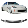 FREEMOTOR802 Front Bumper Lip Splitter Air Dam Chin Spoiler, Fits 2003-2005 Nissan 350Z, ING-S Style Unpainted Black PU 1PC Underbody Front Lip Spoiler Lower Guard Protector Condition-New