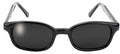 Pacific Coast Original KDs Biker Sunglasses (Black Frame/Dark Grey Lens)