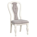 Acme Florain Wooden Side Chairs in Gray and Antique White (Set of 2) Condition-New
