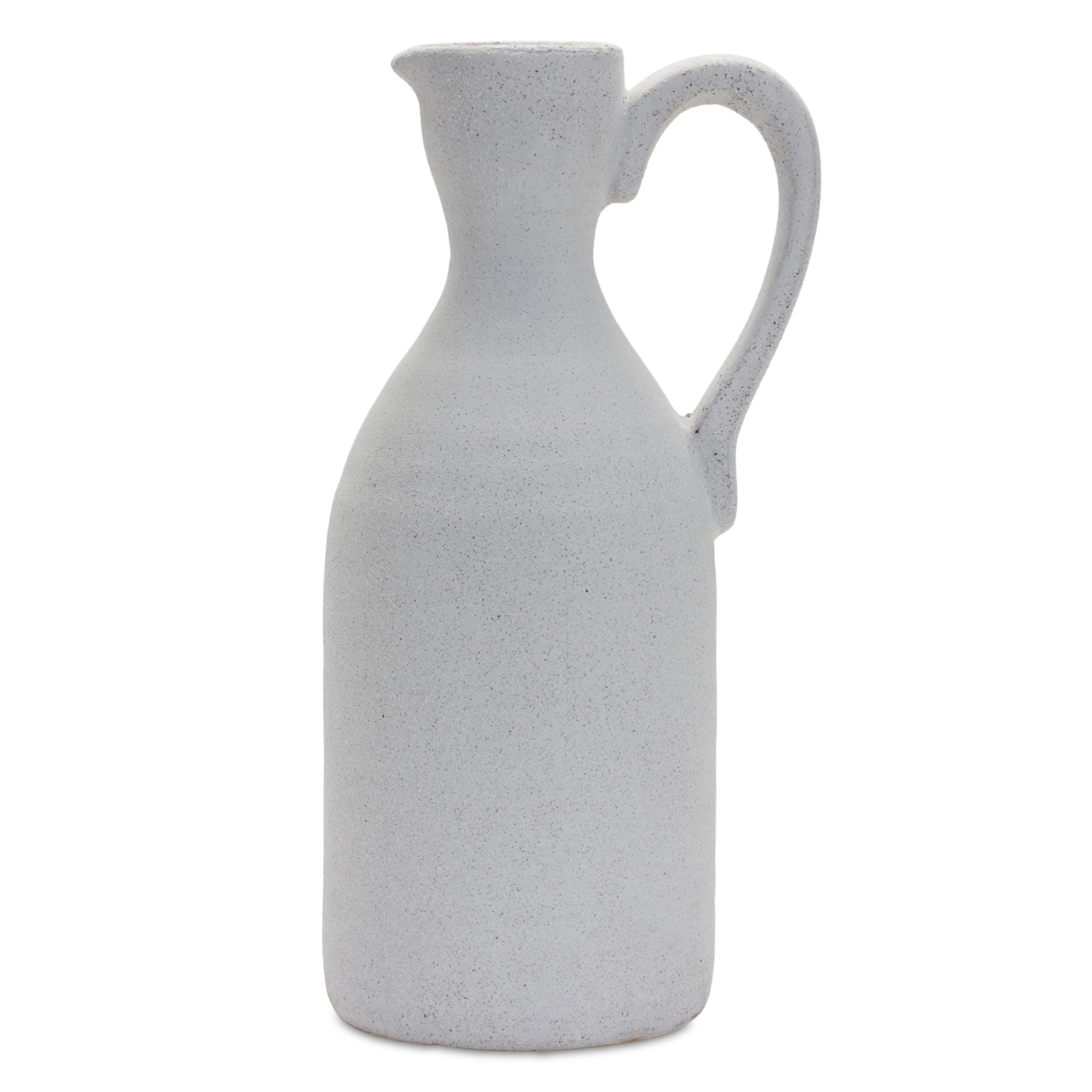 Melrose Terra Cotta Pitcher With White Finish 85248DS Condition-New