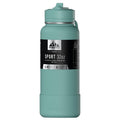 Hydrapeak 32oz Sport Insulated Water Bottle with Straw Lid, Leak & Spill Proof, Keeps Drinks Cold for 24 Hours, Premium Stainless Steel for Work, Gym, On-The-Go (Pale Sage)