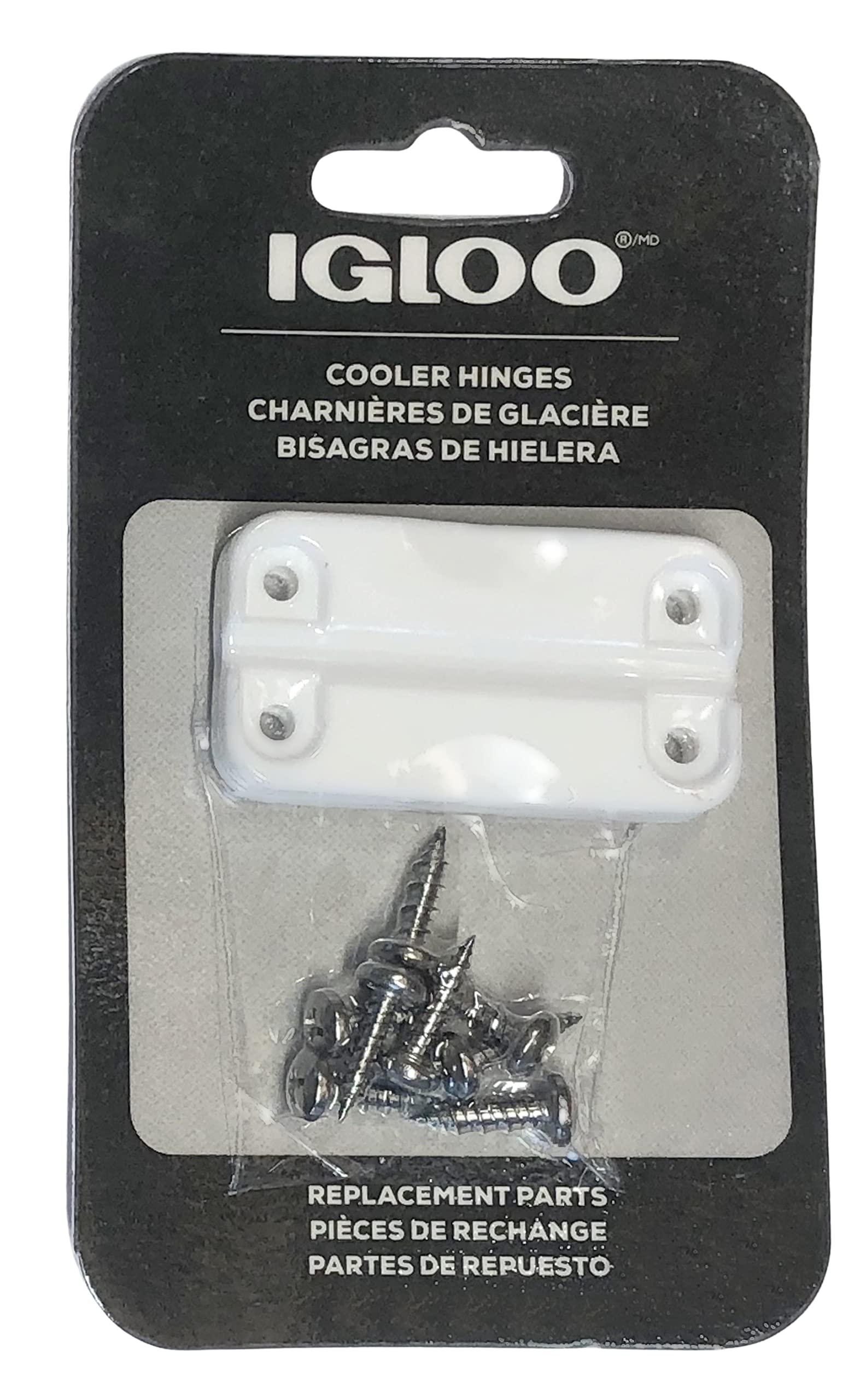 Igloo 24012 Plastic Hinges for Ice Chests (1-Pair), White, Standard Size, Contain UV Inhibitors