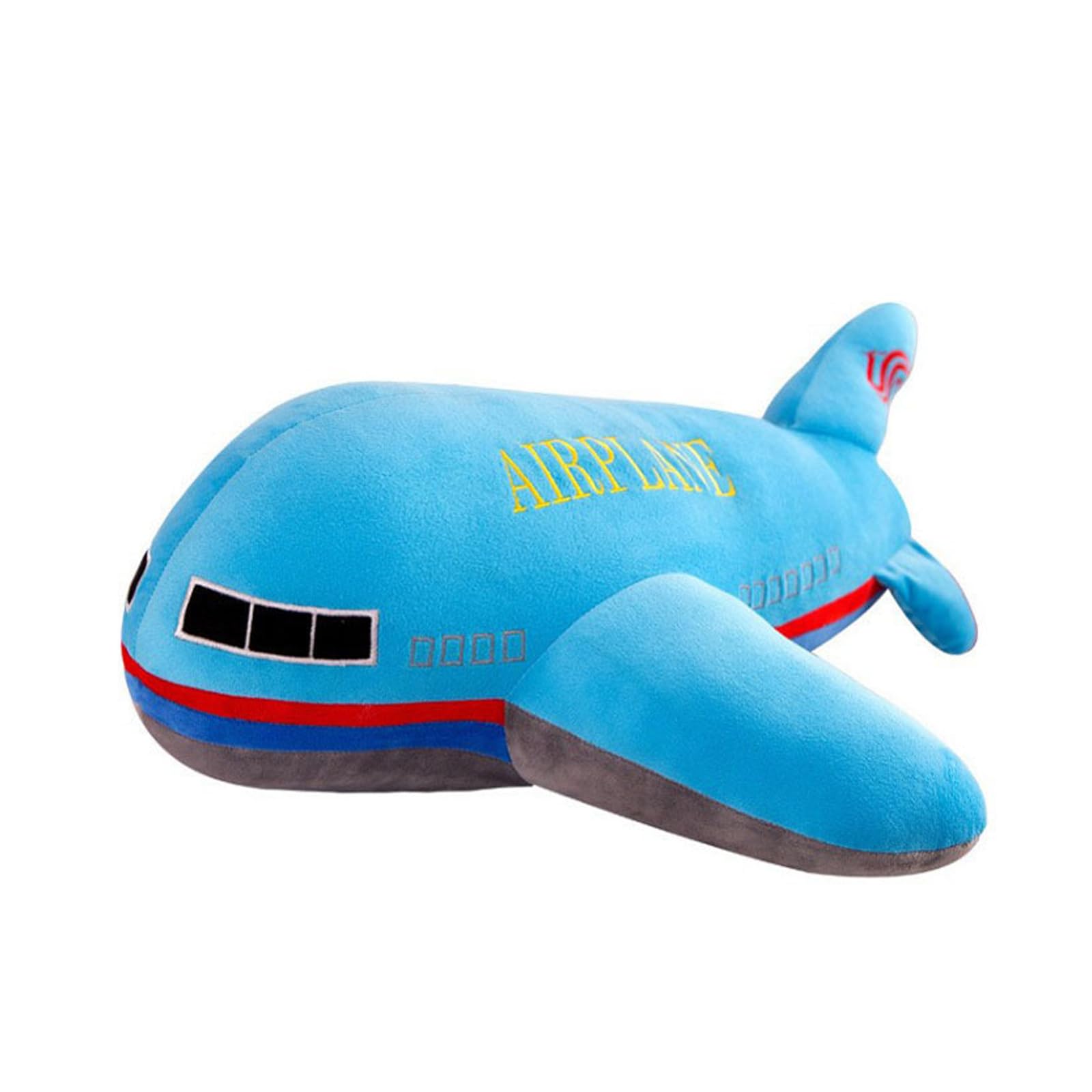 zxmbeddings 15.7Inch Airplane Plush Stuffed Aircraft Pillow Model Toy,Gifts for Boys Kids,Blue Condition-New