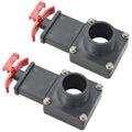 vidaXL Sturdy Chlorine-Resistant 1.5Inch ABS Pool Gate Valve with Locking Clip - Flexible Water Control & Leak-Proof Maintenance, Includes 2 Pool Valves Condition-Used