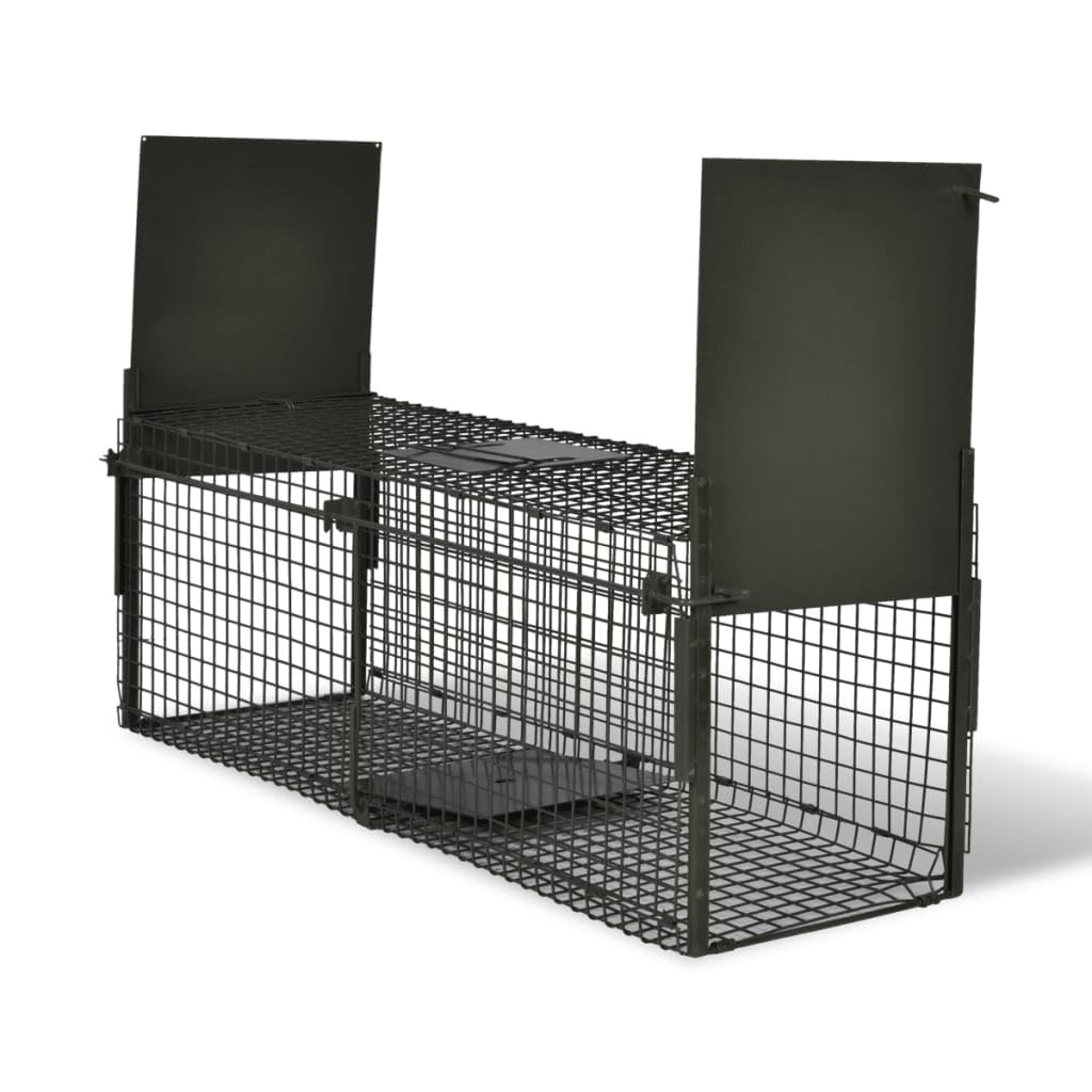 vidaXL Life Trap Mesh with 2 Doors in Green Condition-New