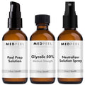 MedPeel Glycolic Acid 50% Essential Peel Kit, Includes: Prep, Neutralizer