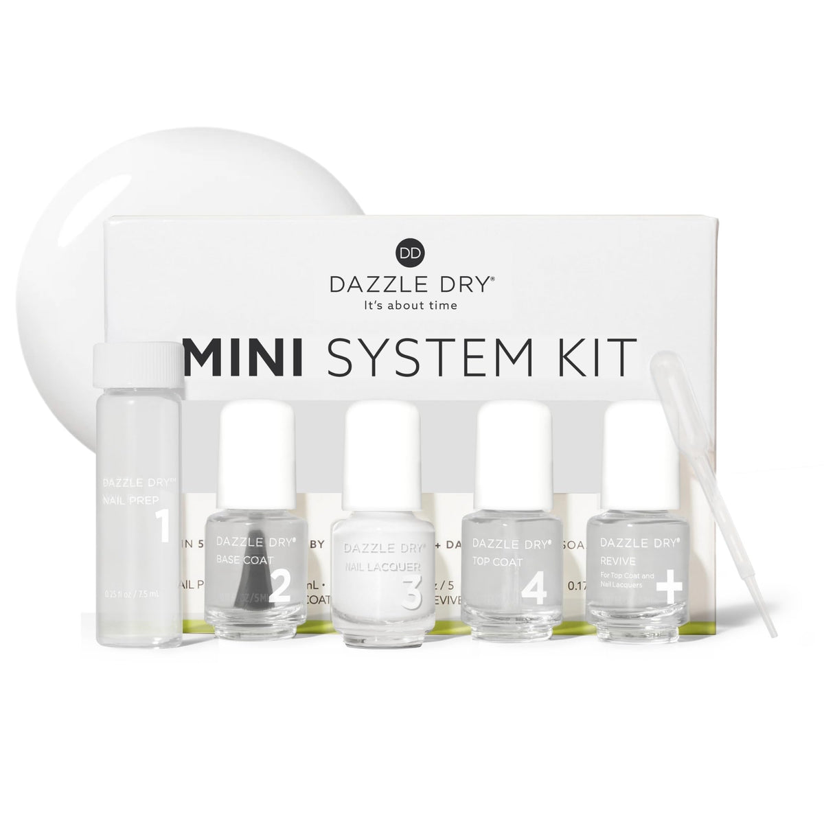 Dazzle Dry Mini Kit – White Lightning – 4 Step System (5 Piece Kit)
