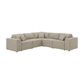 Lilola Home Jenson Modular Sectional Sofa in Beige Linen Condition-Used
