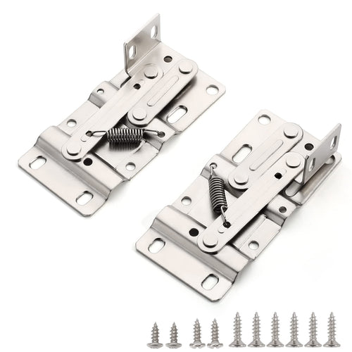 Chibery 2 Pack Tip Out Tray Hinges, Scissor Hinges for Kitchen Sink or Bathroom Cabinet Organizer, Sink Front Drawer, Compatible Both Face Frame & Frameless - Nickel Plated Steel-Like New Condition-Like New