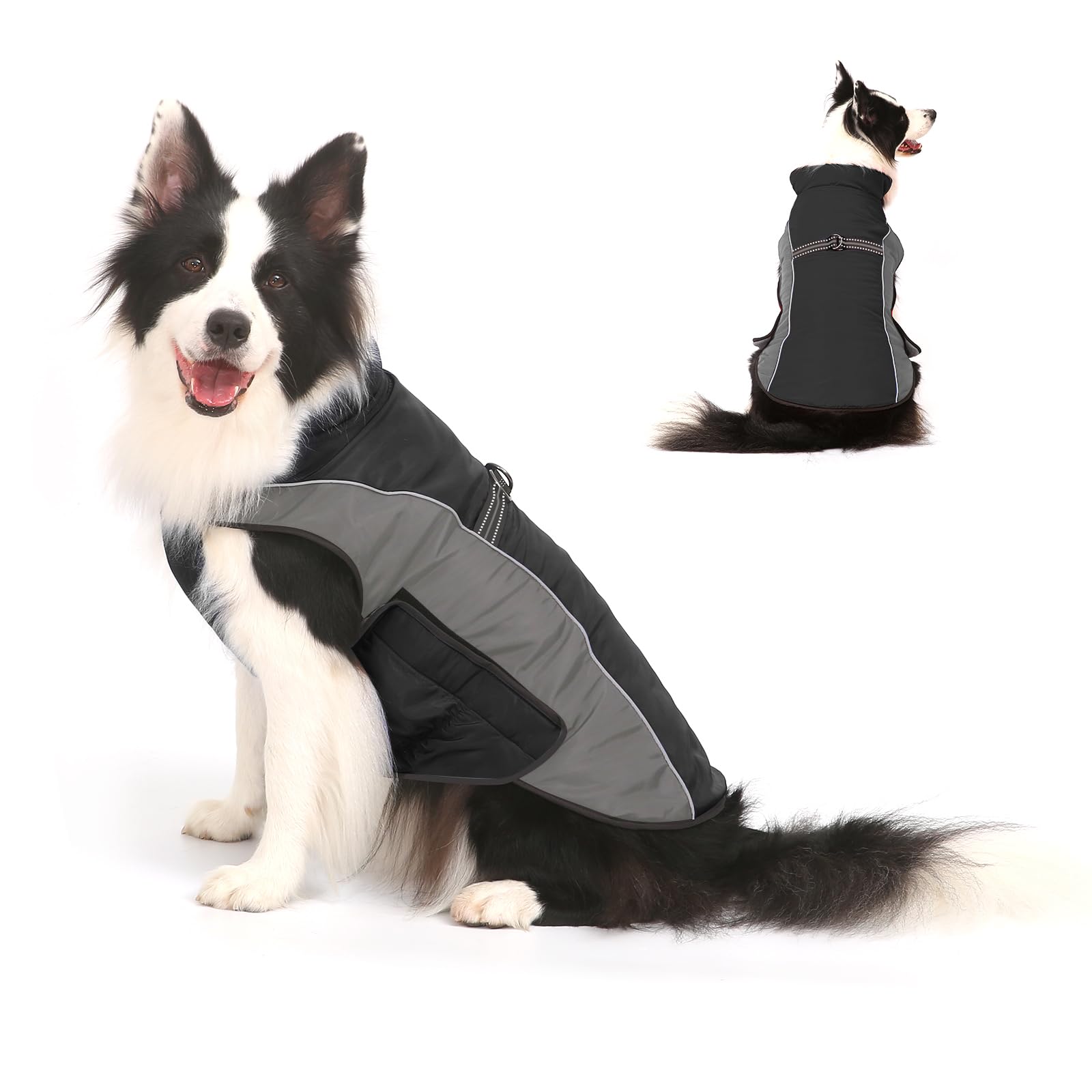 Warm Dog Winter Coat  Gimilife Dog Sweater Dog Cold Weather Coats Waterproof Dog Apparel Clothes Pet Jacket Padded Vest Outfit for Small Medium Large Dogs