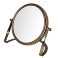 Jerdon 5.5Inch Tabletop Makeup Mirror - 5X Magnification - Bronze - MC113BZP
