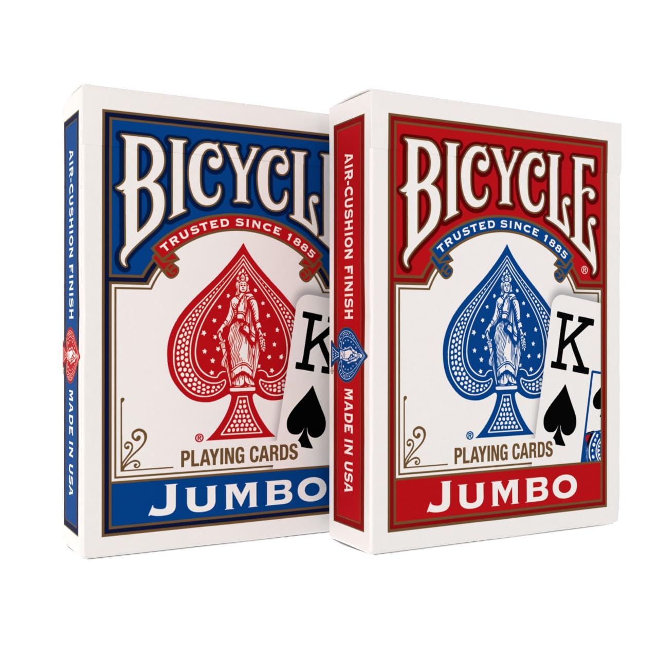 Bicycle Jumbo Index Playing Cards 2 Pack Large Print Poker Size